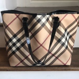 Burberry Supernova Check Tote - Large